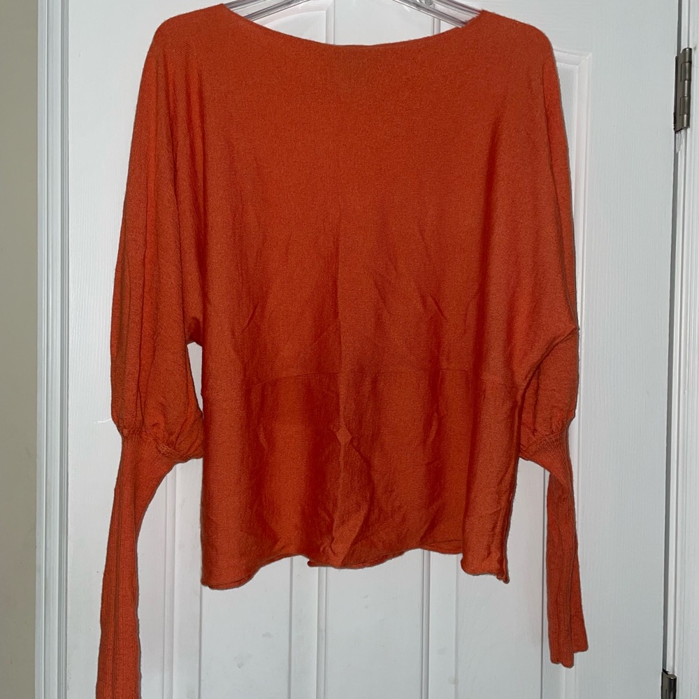 KRISTENSEN DU NORD ORANGE CASHMERE SWEATER SZ 1/US 4
